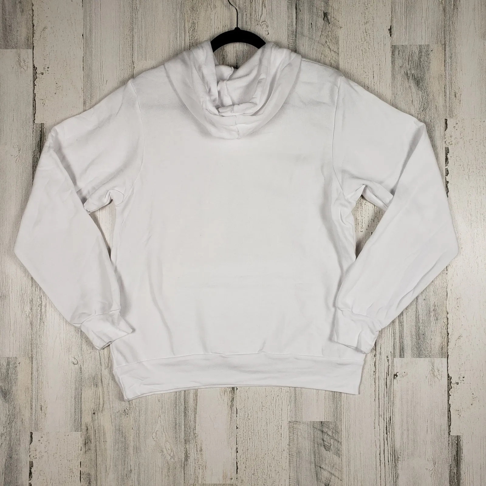 NWOT Bella + Canvas White Fleece Pullover Hoodie Women's Unisex Size XS - Image 6