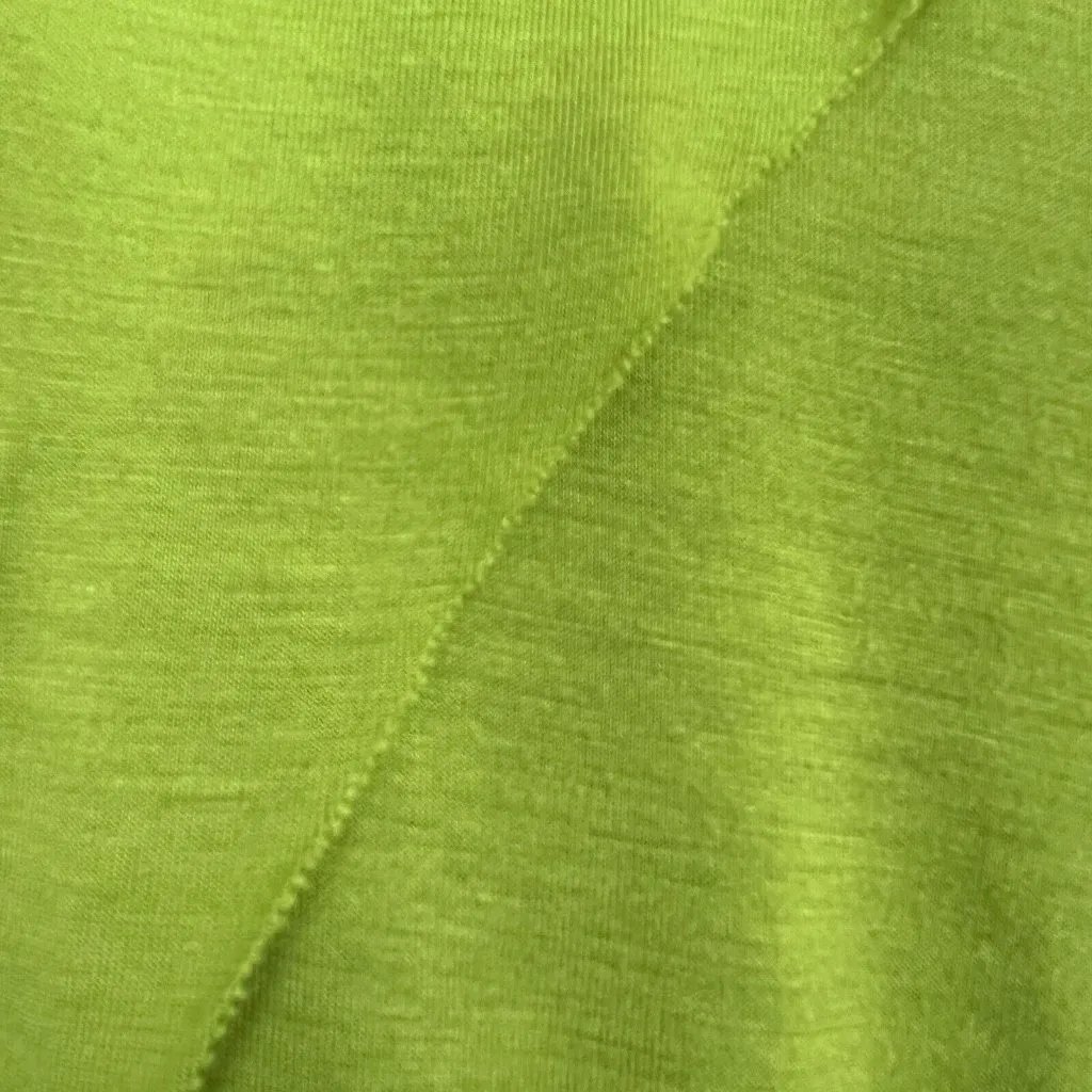 Aria Handmade Norma Tunic Top Womens Large Green Black Layered 3/4 Sleeve V-Neck - Image 6