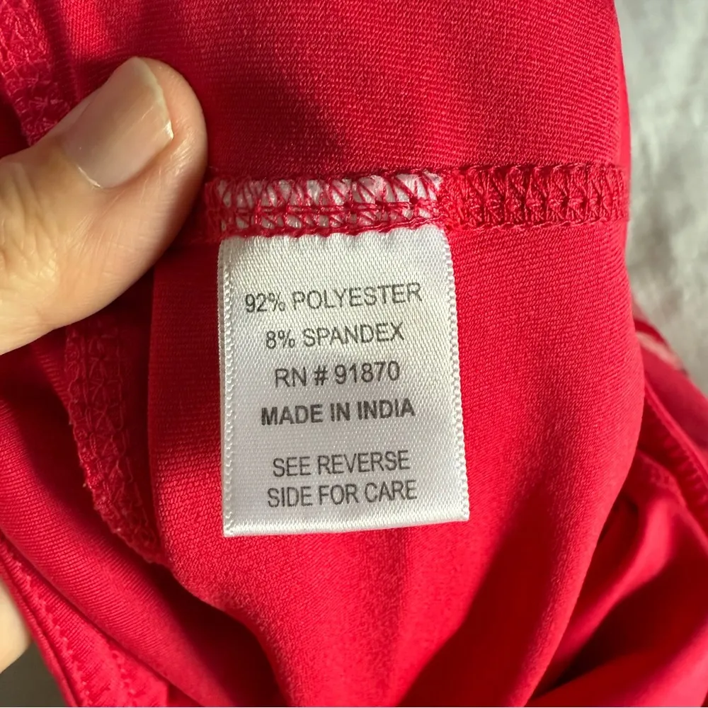 Bolle Pull On Tennis Golf Pickleball Women Skort Skirt w/ Shorts Size Large Pink - Image 6