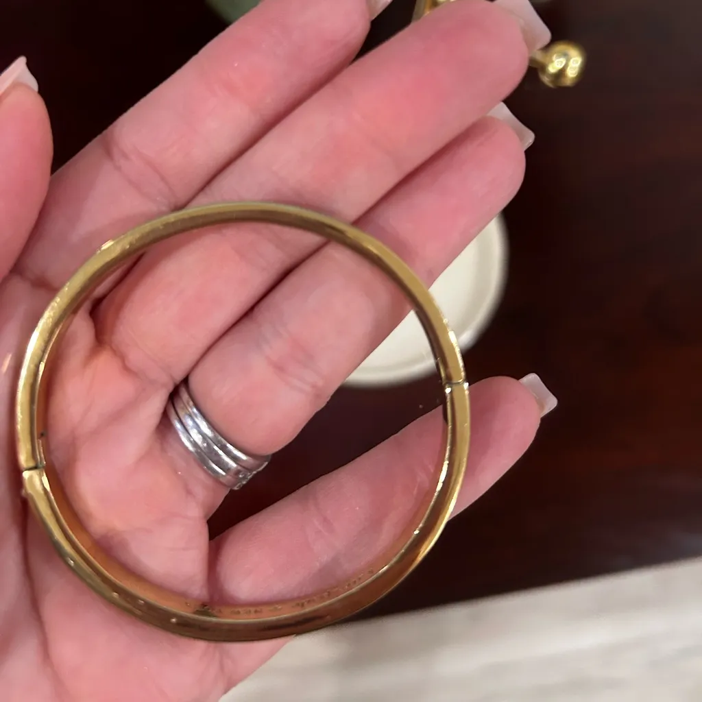 Kate Spade Spot The Spade Enamel Hinged Bangle - Image 6