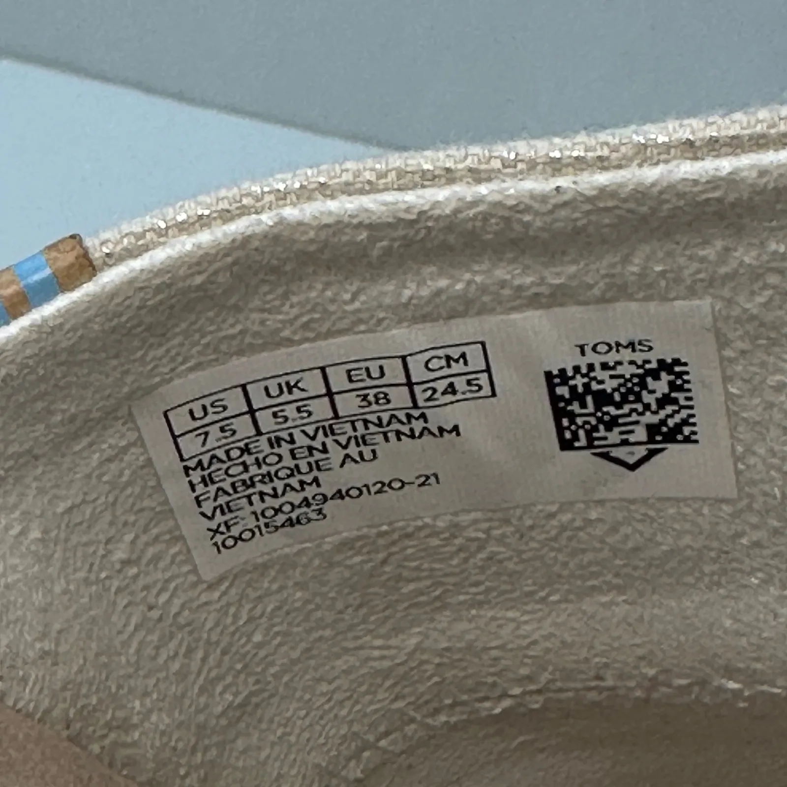 TOMS Espadrille Wedge Sandals Platform Slides Neutral‎ Casual Women's Size 7.5 - Image 8