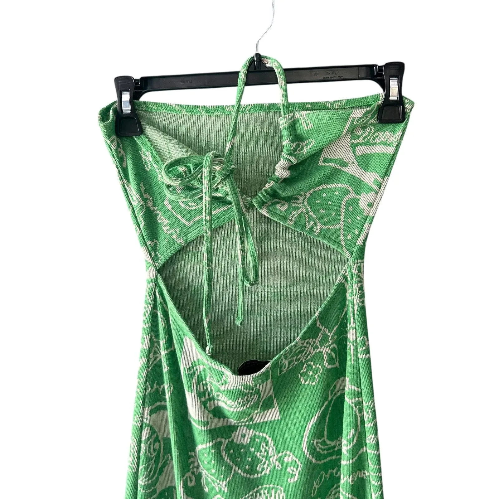 DAMSON MADDER Italian Jacquard Sleeveless Midi Dress Green Sz 8‎ - Image 5