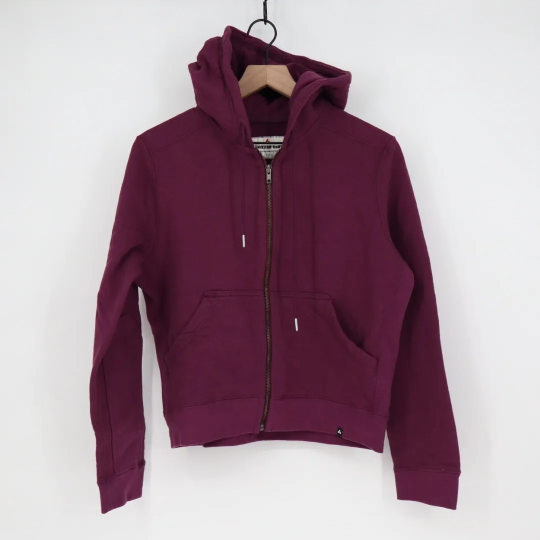 American Giant Women's Relaxed Classic Full Zip 2.0 Made in USA Size XS Purple - Image 2
