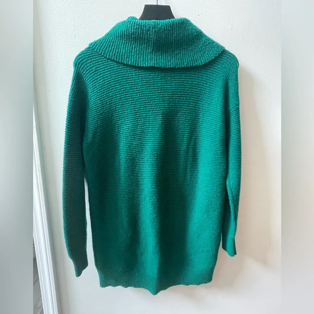 long sleeve turtleneck sweater, green, size MP - Image 3
