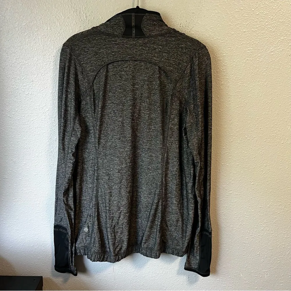 Lululemon Marled Gray Half Zip Pullover - Image 4