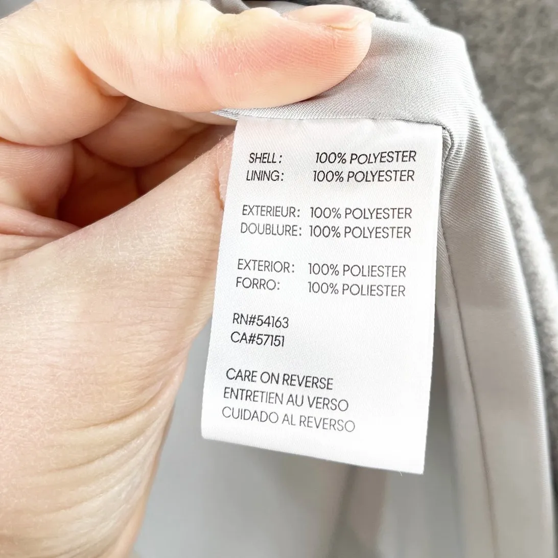 Calvin Klein Long Peacoat Gray Medium - Image 4