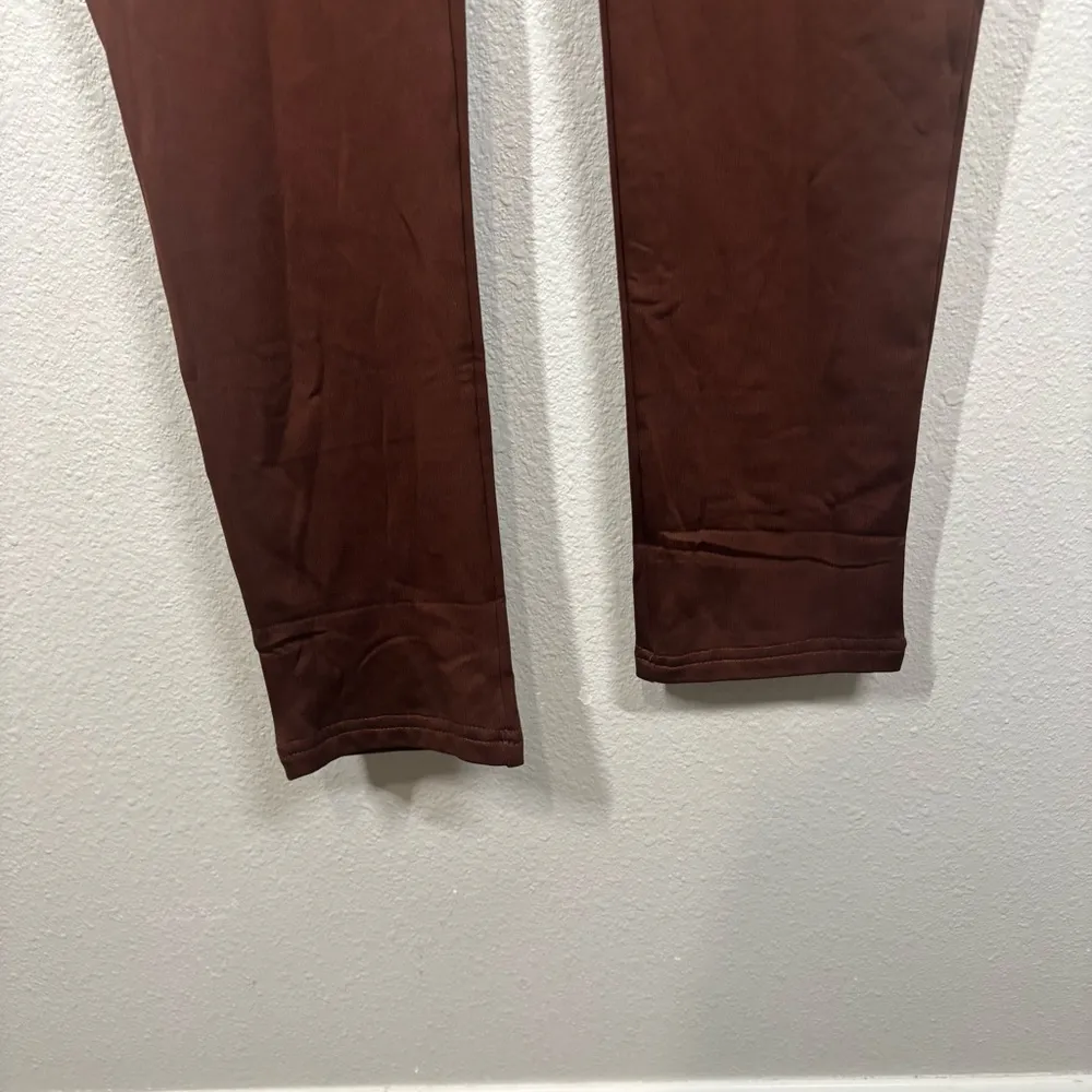 Brown Long Sleeve Unitard/Jumpsuit Size Large - Image 7