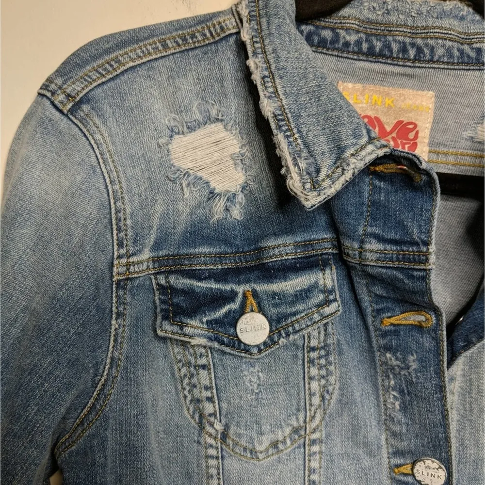 Slink Jeans Front Button Jean Jacket - Image 4