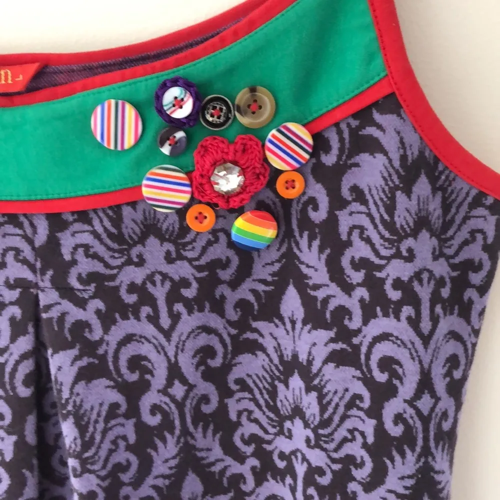 Span multi colored purple dress size L Size L - Image 2