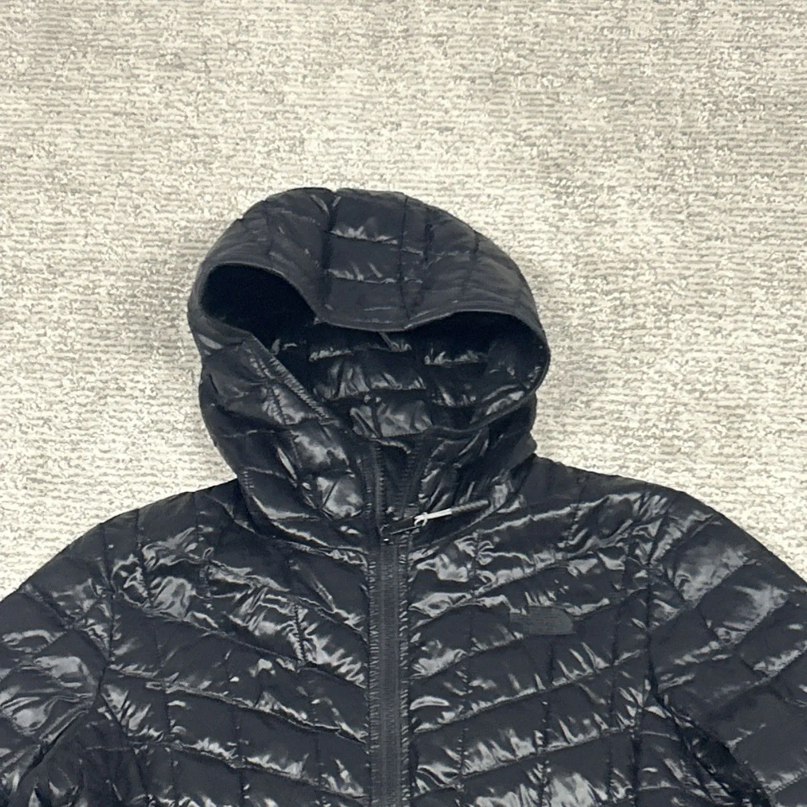 The North Face Coat Womens Small Thermoball Hooded Parka Black Quilted NF00CHX8 - Image 2