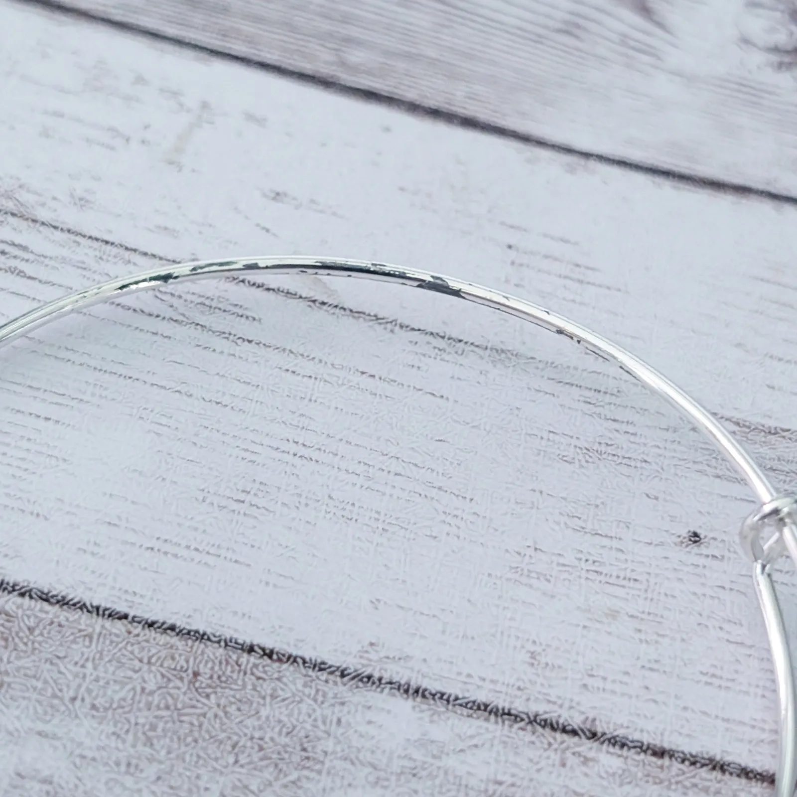 "I Will Rise" Silver Tone Charm Bracelet - Image 6