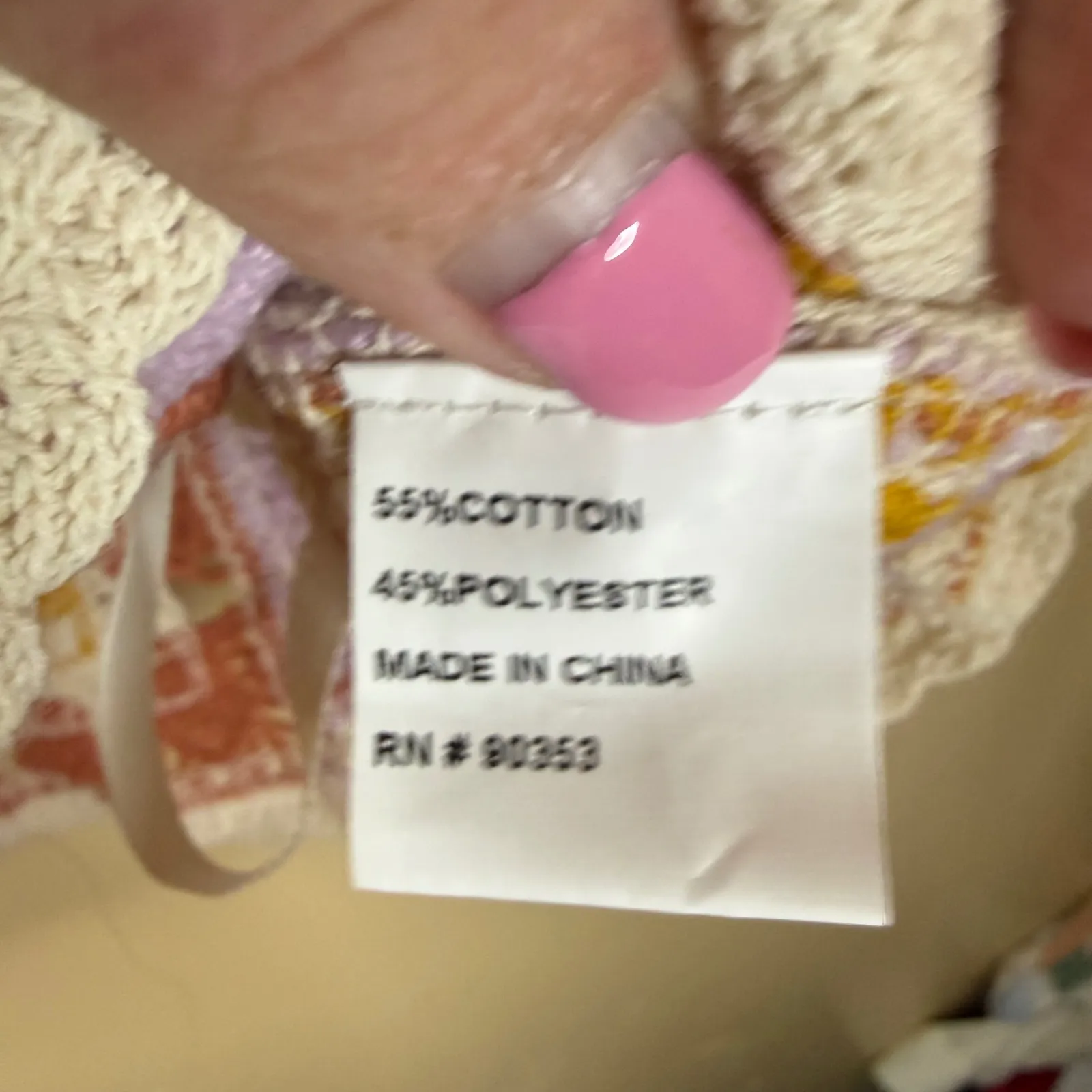 Rebellion Again Womens Crochet Top Size LG Granny Square Boho Cottagecore Hippie - Image 3