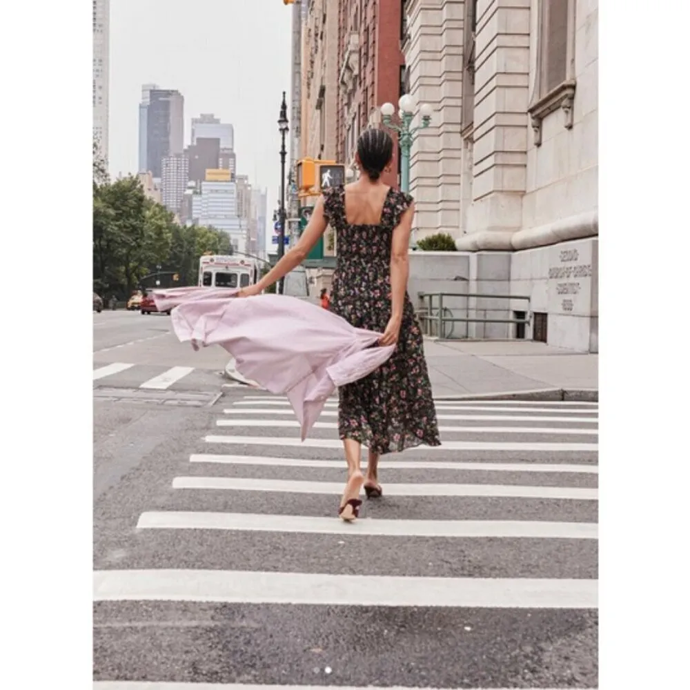 💕HILL HOUSE HOME💕 The Ellie Nap Dress ~ Berry Floral Print Small - Image 8