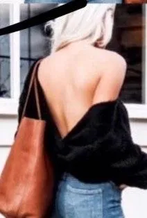 NWT Black Knotted Sweater - Image 3