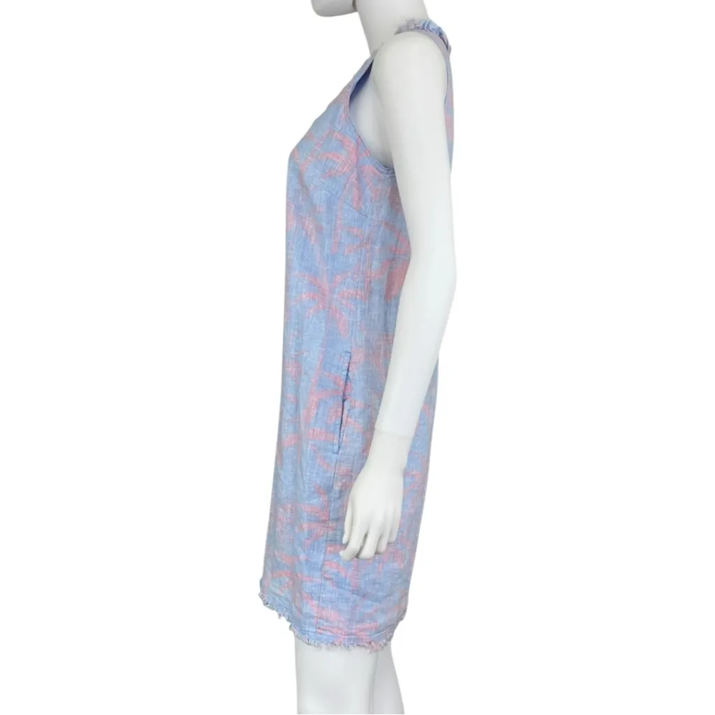 Tommy Bahama 100% Linen Palm Print Dress Size XS - Image 4