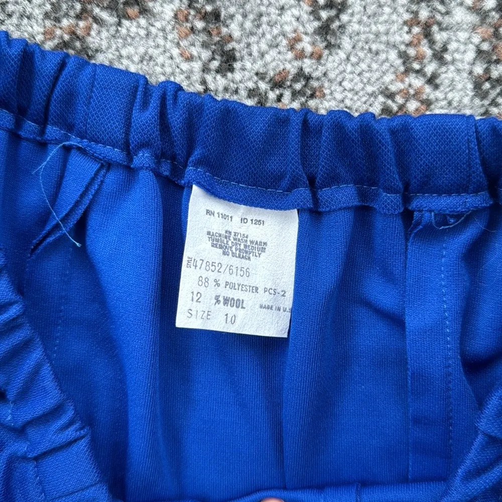 Vintage Bedford Fair Twist Front Top & Skirt Set 10 Blue - Image 11