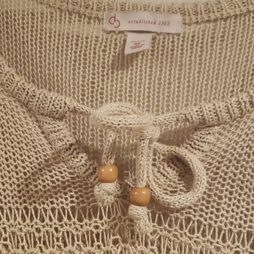 Cb Established 1962 Knitted Sweater Petite Size XL Tan - Image 9
