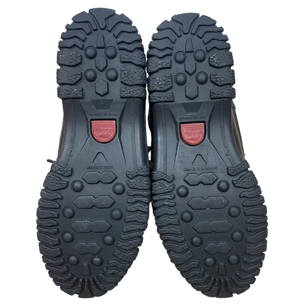 SOREL Size 7 Duck Rain Winter Snow Boots Fleece Lined Lace Up Insulated Outdoor - Image 3