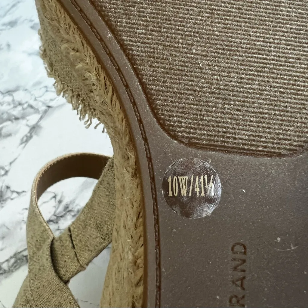 Lucky Brand Mindra Beige Espadrille Wedge Sandal NWOT 10W - Image 14