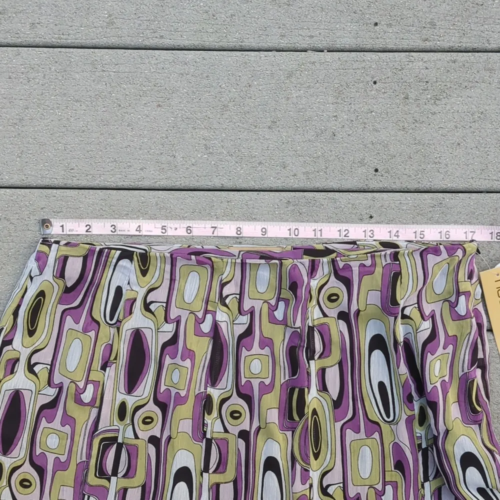 NWT Notations Mid Length Patterned Skirt - Image 5