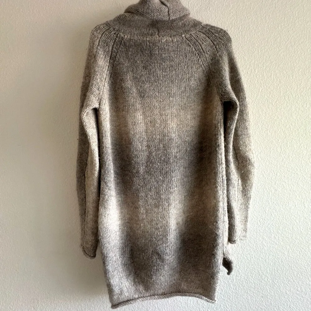 Wilfred Aritzia Alpaca blend Cowl Neck Oversized Ombre Beige Grey Sweater Small - Image 8