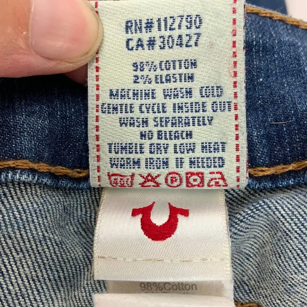 True Religion | Size 27 | Cropped Low Rise Blue Jeans - Image 8