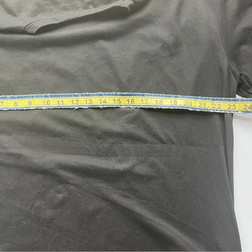 Black Butterfly Embroidered Women's Top Size L - Image 5