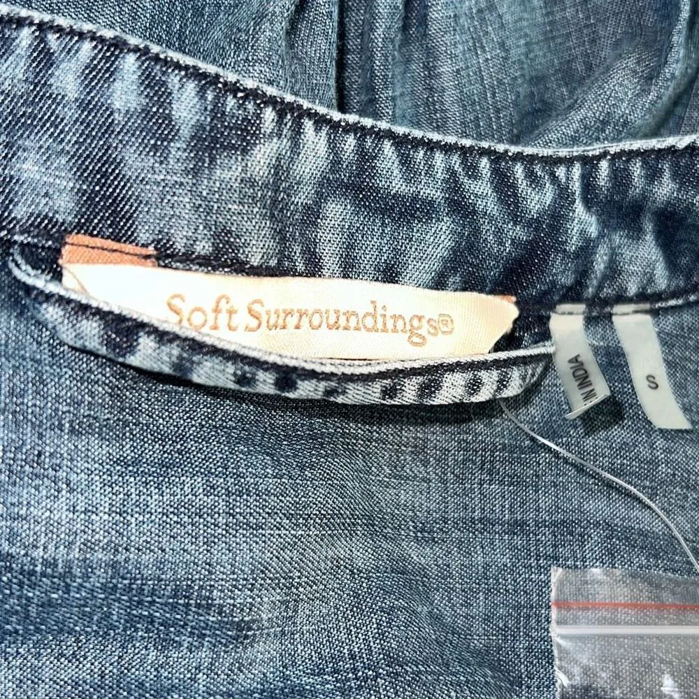 Soft Surroundings Chambray Dulce Jumpsuit - Image 5