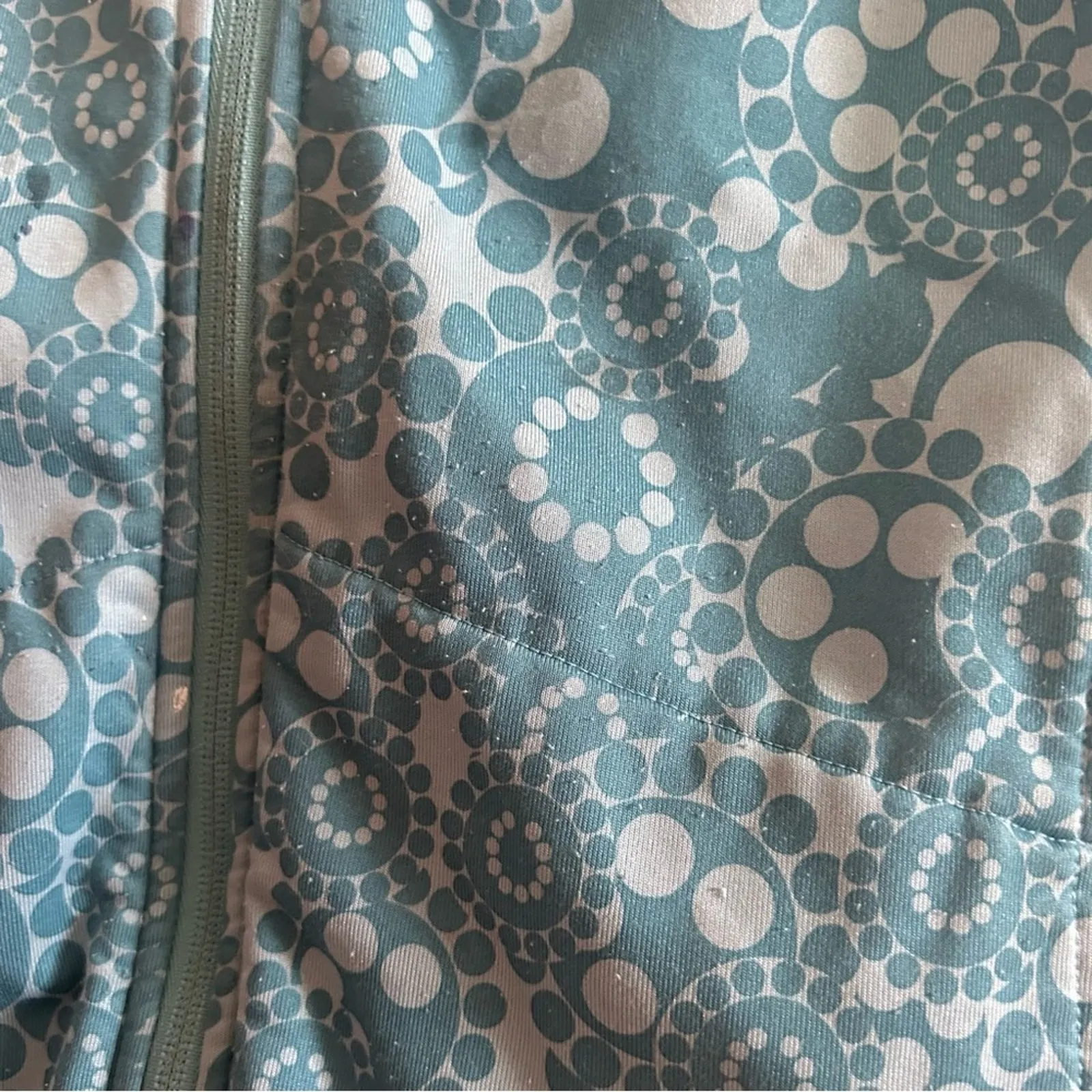 The North Face Fleece‎ Lined TKA Stretch Zip Up Jacket Hoodie Blue Floral Size L - Image 5