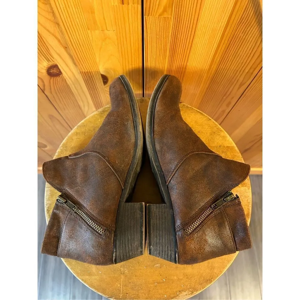 American Rag Womens Abby Brown Faux Suede Ankle Boots Size 8.5 - Image 6