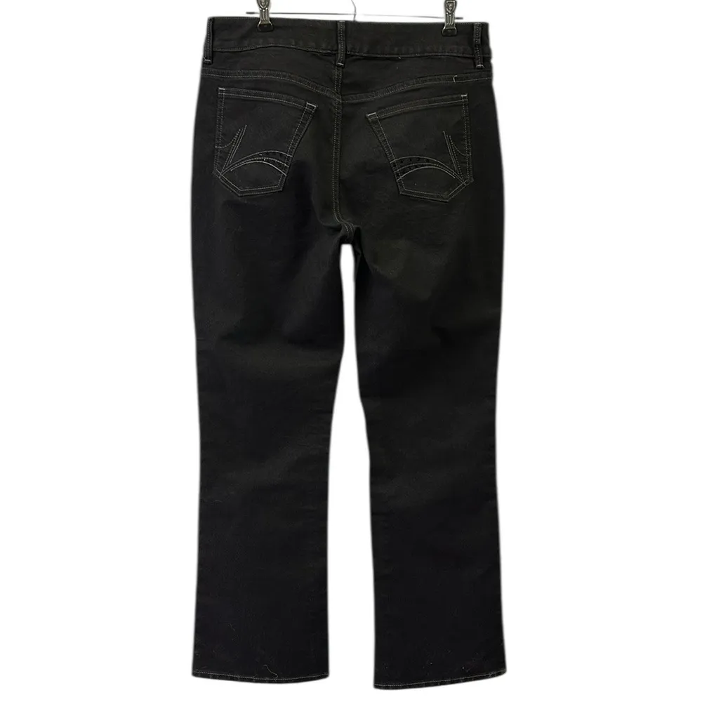 Riders by Lee Black Denim Bootcut High Rise Stretch Jeans Womens 14 - Image 5