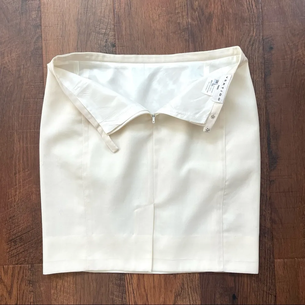 VERTIGO PARIS wool blend mini skirt, size 38 - Image 5