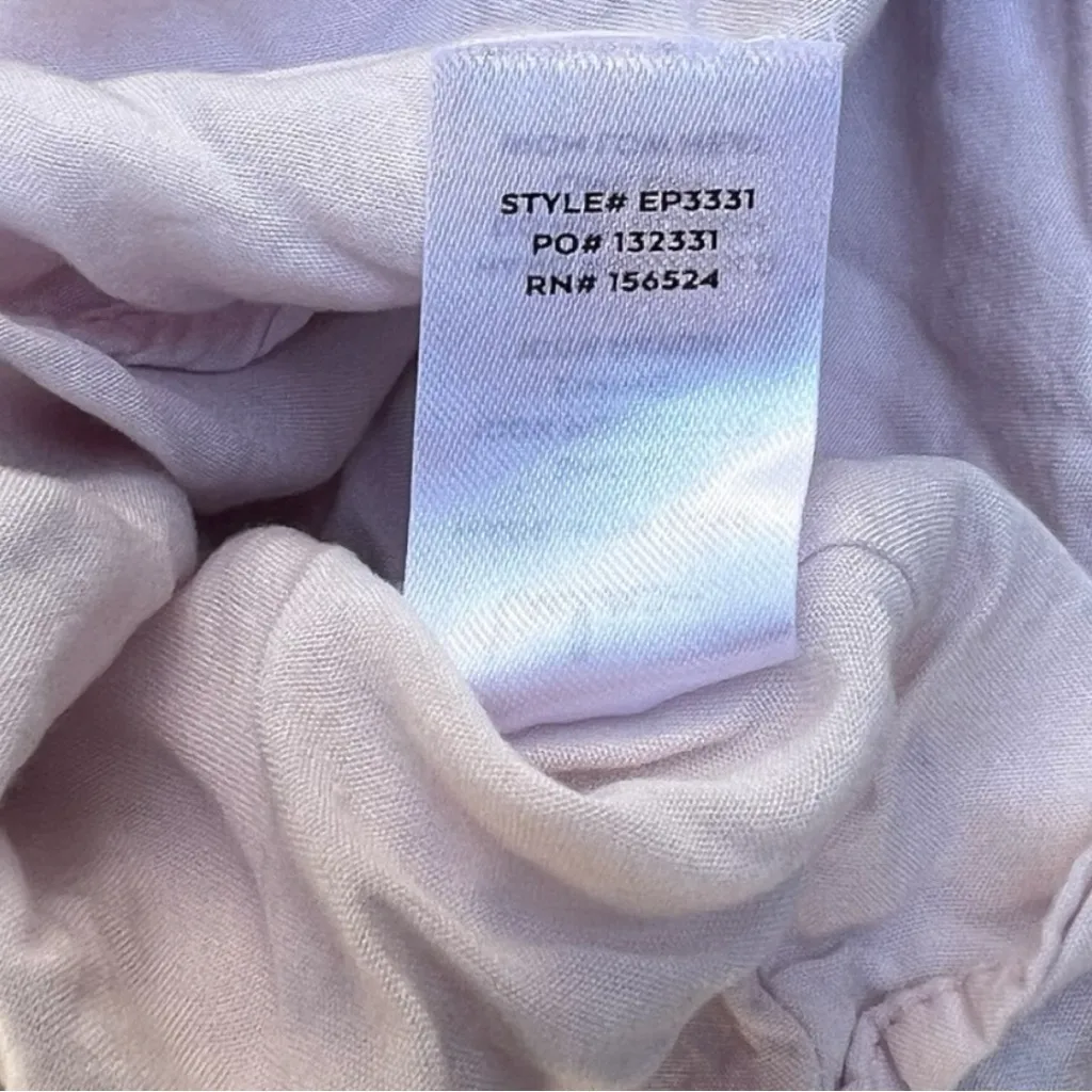 Lulu’s Exotic Adventures Blush Tropical Print Skort Romper pink and green size L - Image 6