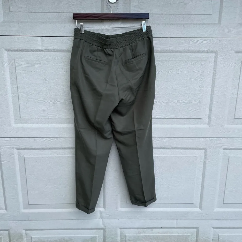 Chico’s Women’s Pants Olive Green Pull On Pockets Size 1.5 Medium 10 - Image 3