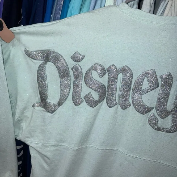 Disney parks frozen arendelle aqua glitter spirit jersey S NWOT - Image 4