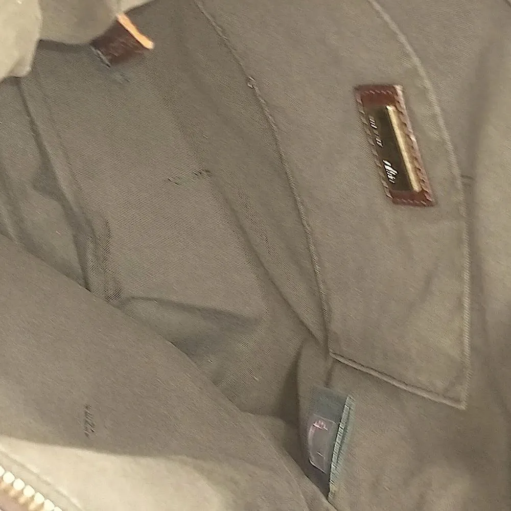 FENDI Zucca Canvas Leather Olive Green Brown Crossbody Messenger Shoulder Bag - Image 11