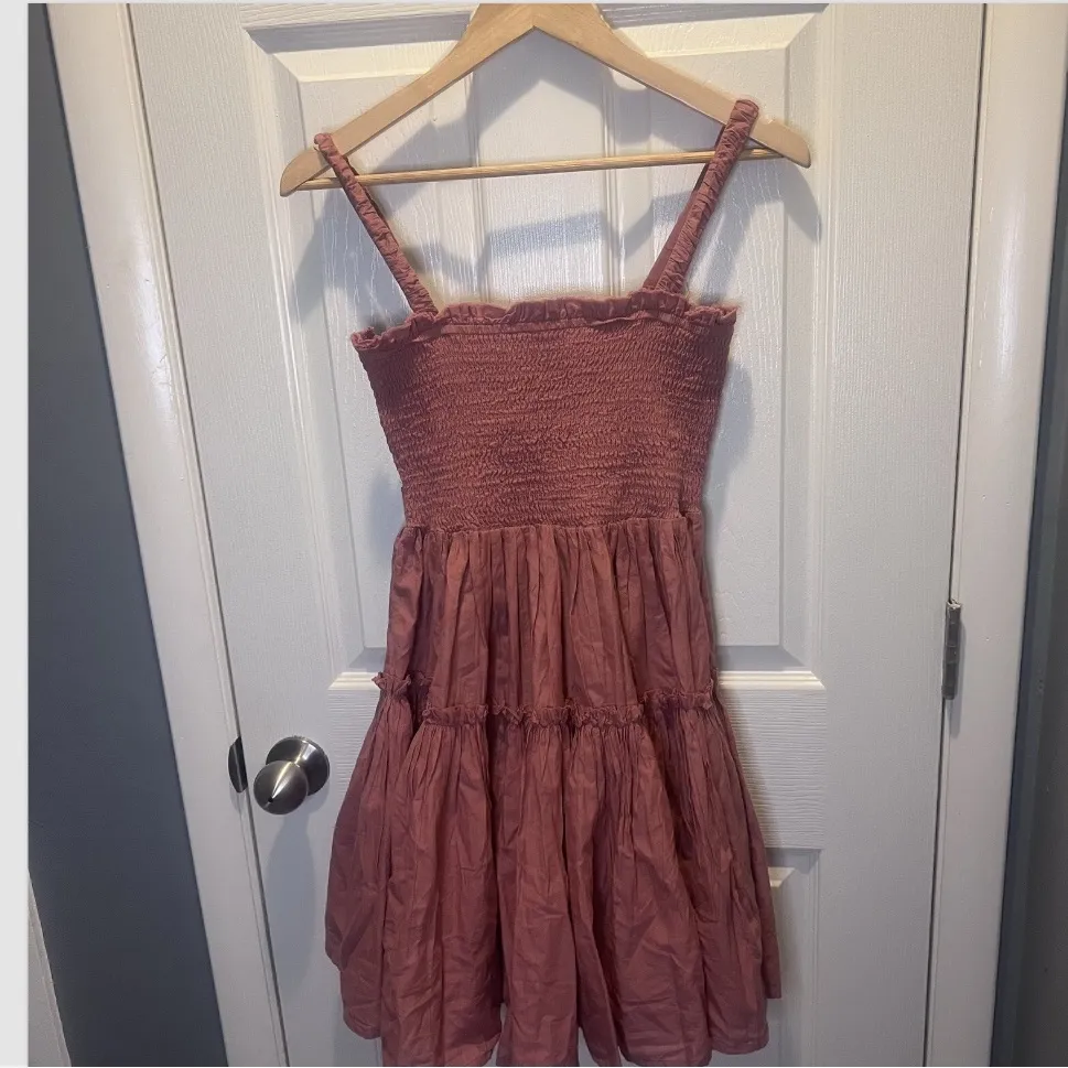 ASOS Dusty Pink Smocked Mini Dress - Image 3
