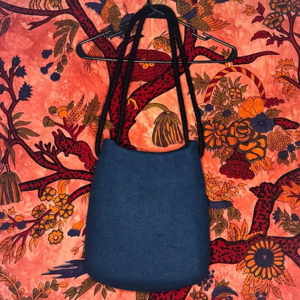 Teal Shoulder Purse from Lithuania Blue - Image 2