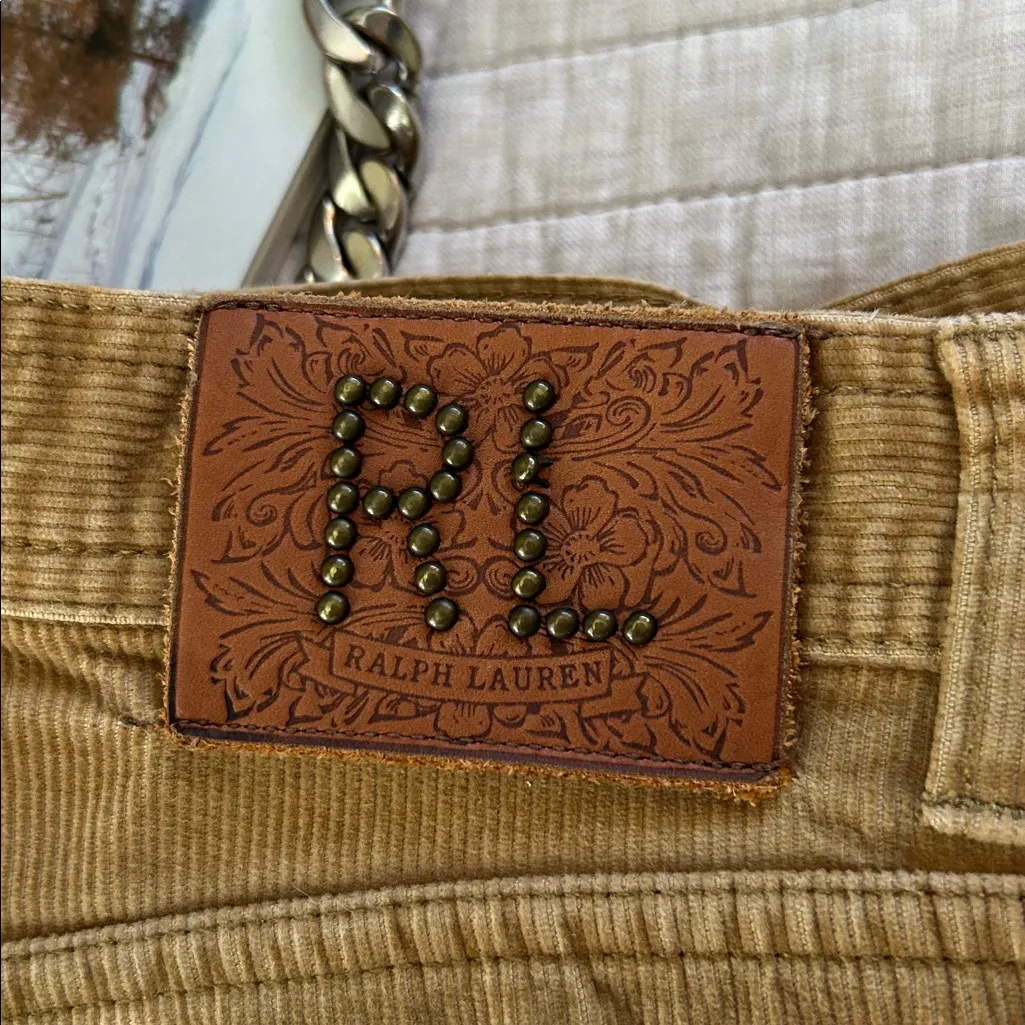 Ralph Lauren sport vintage 90’s Y2K corduroy dark tan boot cut cotton pants 4 - Image 12
