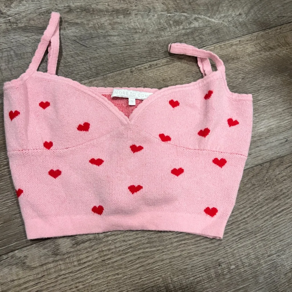 More to Come Knit Crop Top V - Image 2