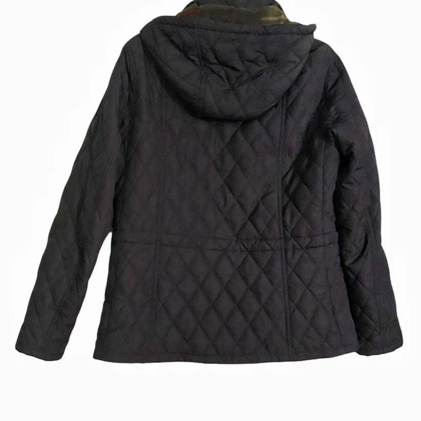 Barbour Navy Blue Millfire Diamond Quilted Jacket Size 10 MSRP 265.00 - Image 5