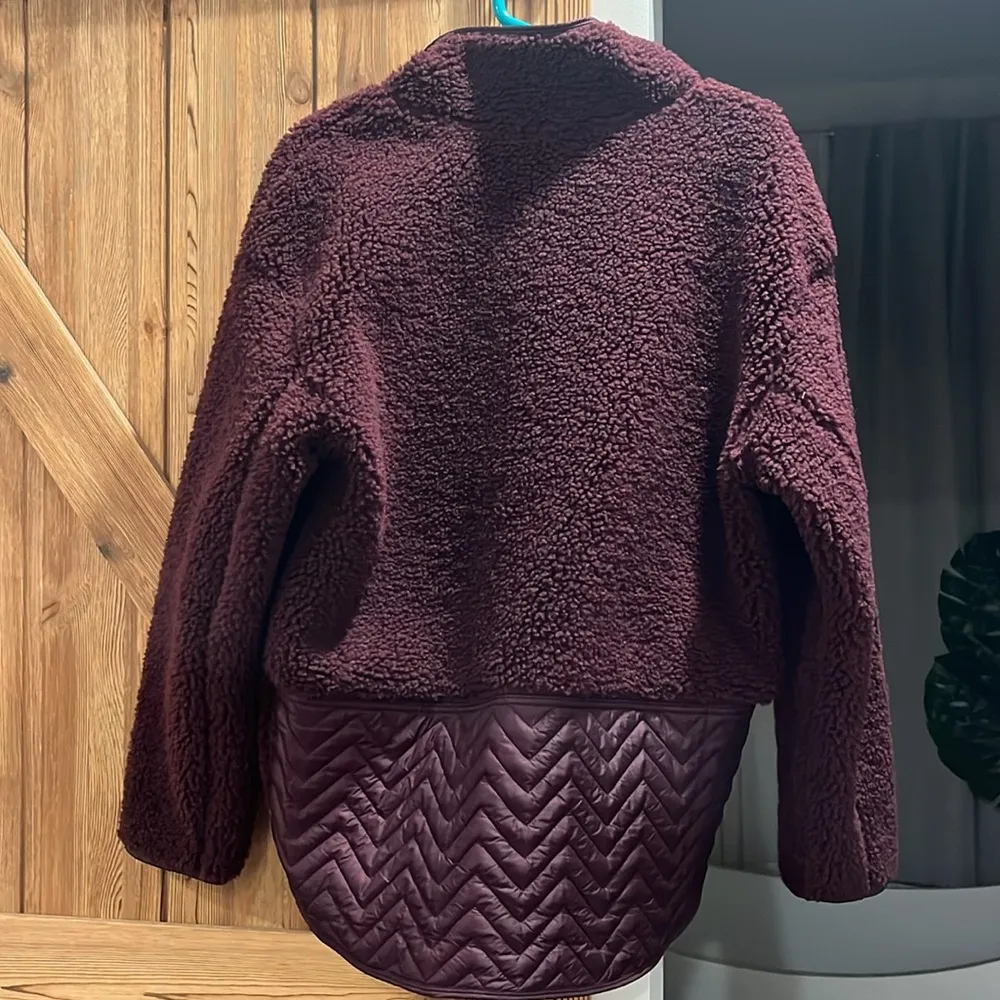 NWOT  Cozy Sherpa Snap Sweatshirt Pullover - Image 9