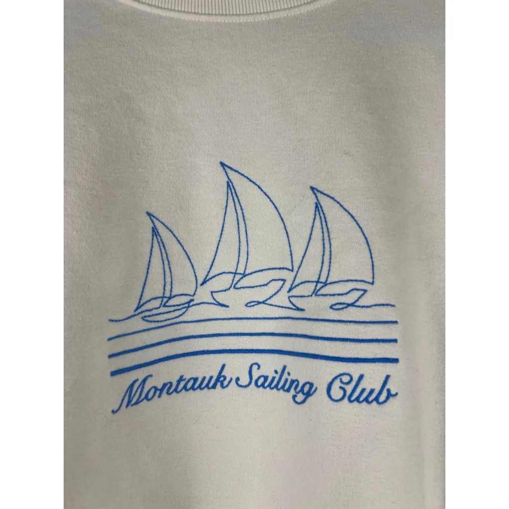 Women's Wild Fable Beige Montauk Sailing Club Sweatshirt M - Image 2