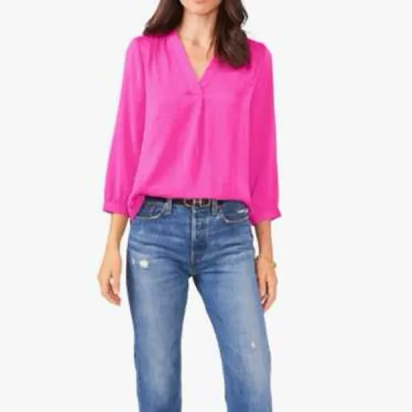 Vince Camuto Hot Pink Blouse - Image 2