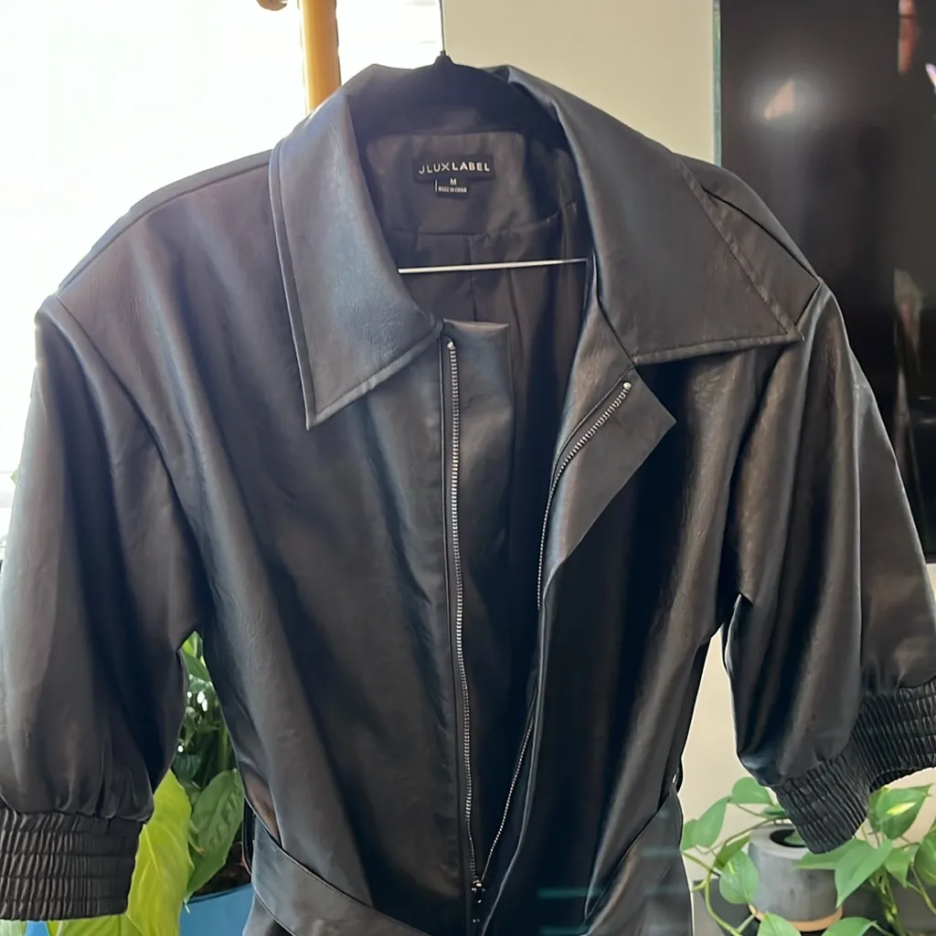 JLUX LABEL faux leather jacket size M Black Size M - Image 5