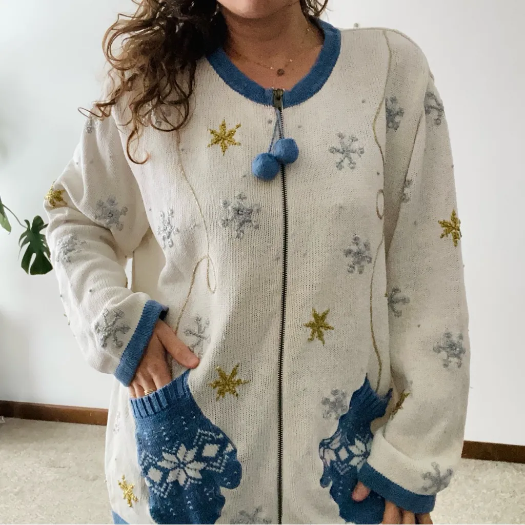 VINTAGE REFERENCE POINT Mitten Pocket Granny Cardigan - Image 11