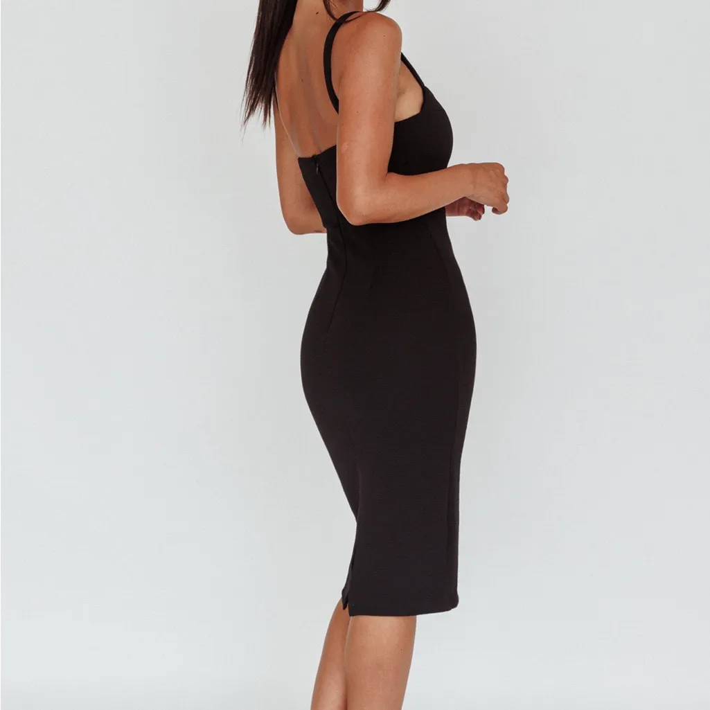 NWT Selfie Leslie Georgia Square Neckline Midi Dress Size US XS - Image 2