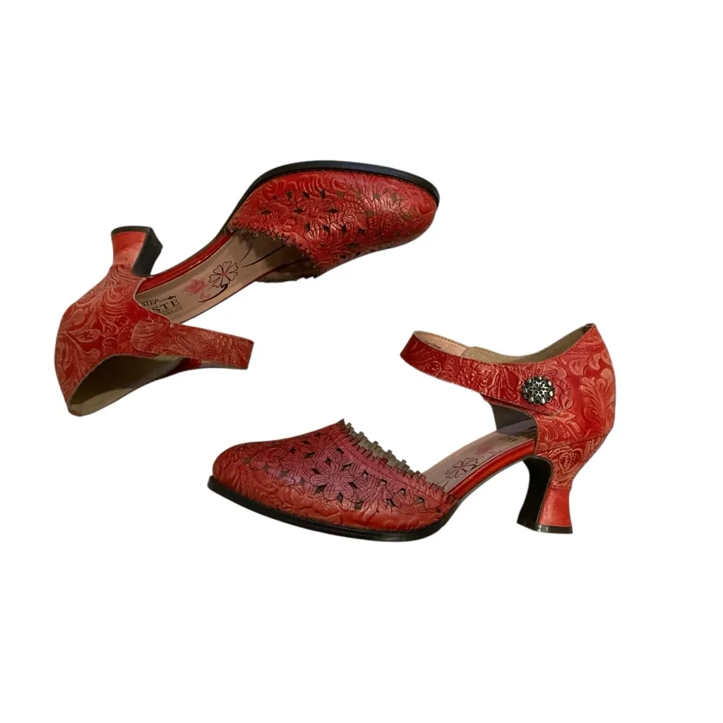 L’Artiste visionary leather Mary Jane shoes red size 42 /10.5-11 - Image 5