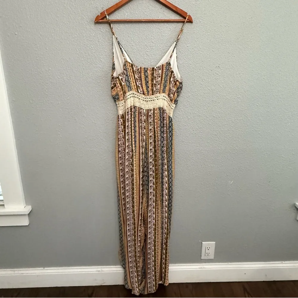 Vine and‎ Valley Jumpsuit Size Large Multicolor Surplice Neck - Image 4