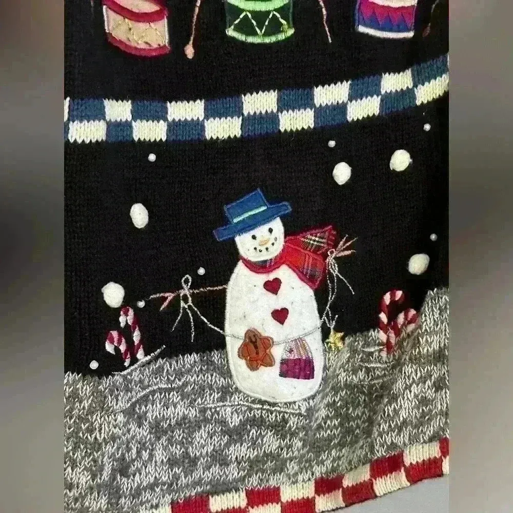 Studio Fa La La Knitted Sweater Vest (270) Black Size XL - Image 5